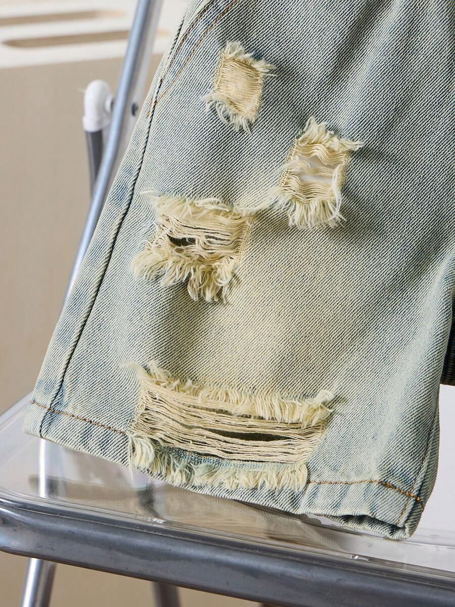 NIEBIESKIE SPODENKI JEANS