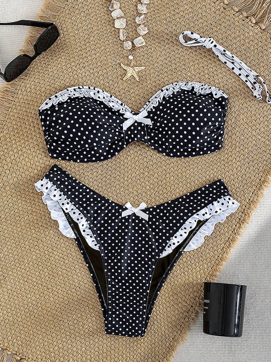 BIKINI DWUCZĘŚCIOWE W KROPKI
