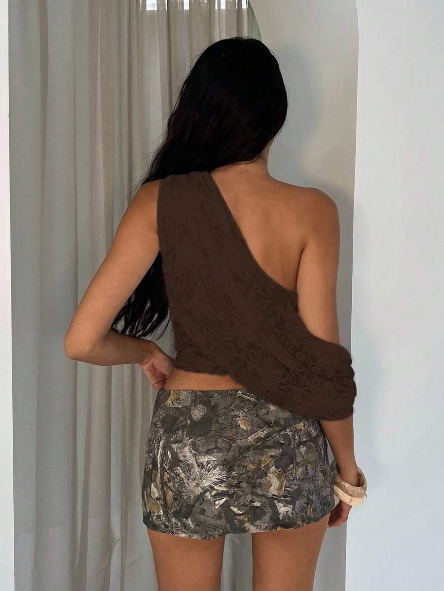 BRĄZOWY ASYMETRYCZNY TOP