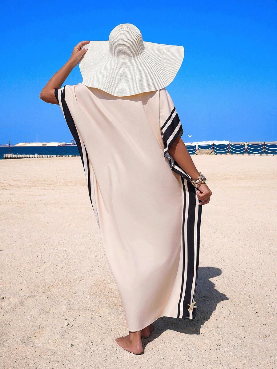 beżowa plażowa narzutka 