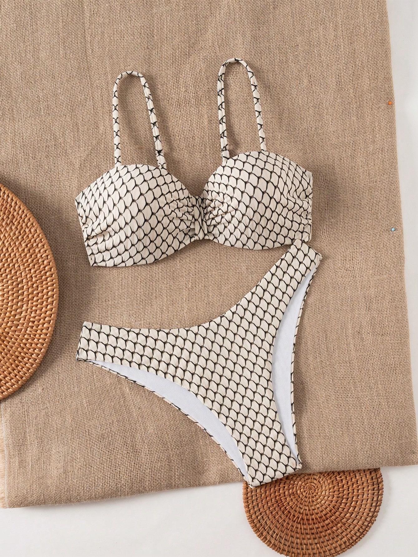 beżowy BIKINI DÓŁ