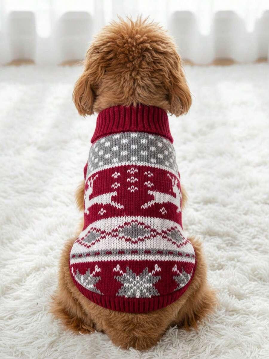sweter wzór świąteczny
