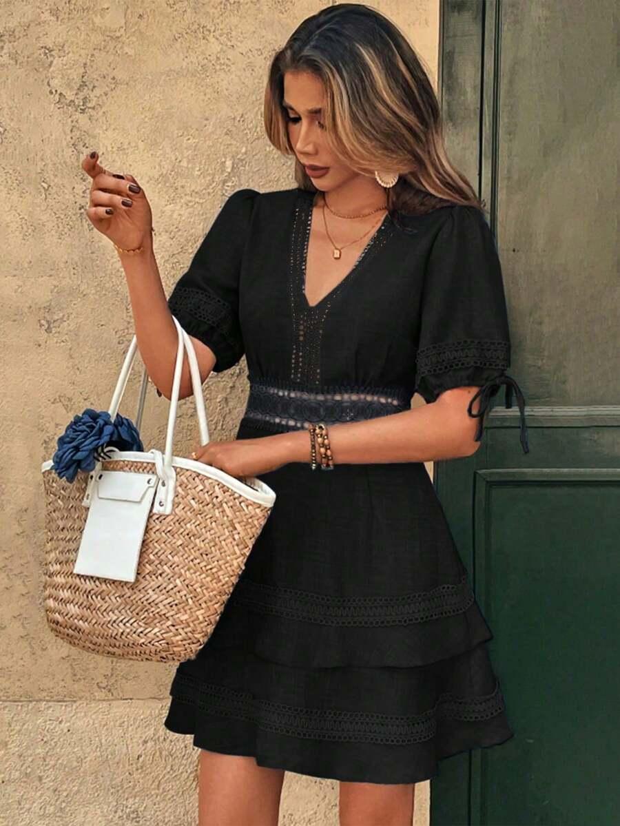 czarna MINI SUKIENKA