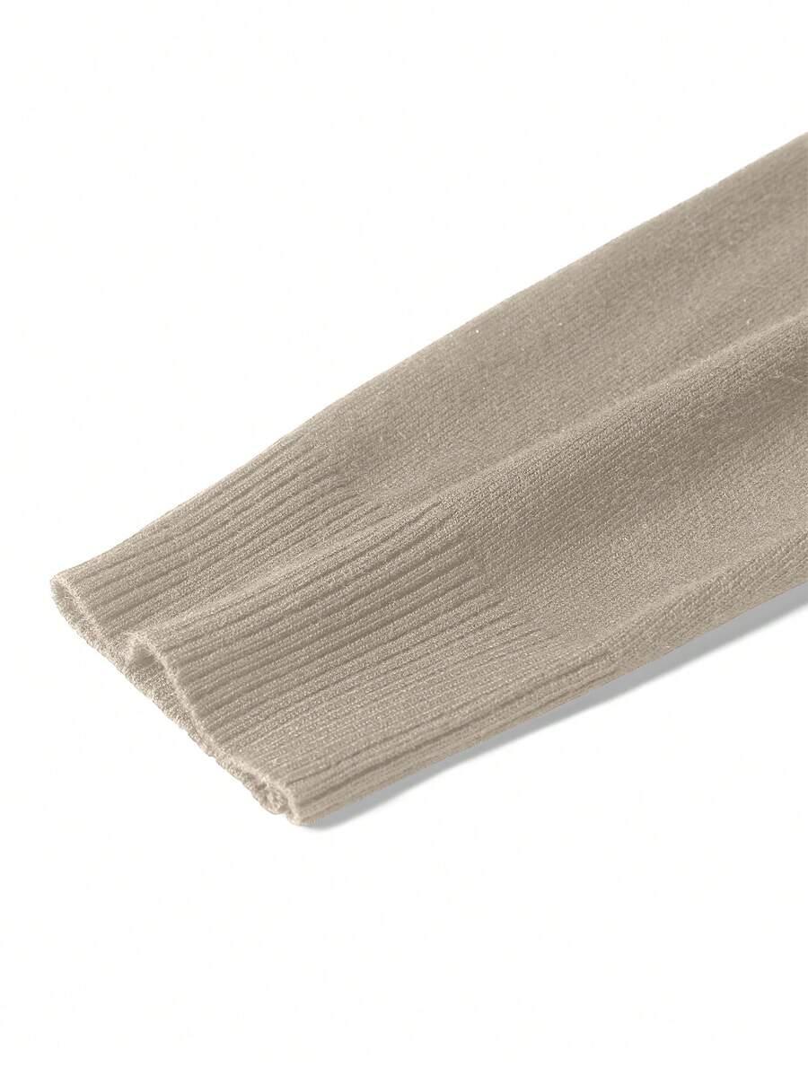 BEŻOWY SWETER STÓJKA