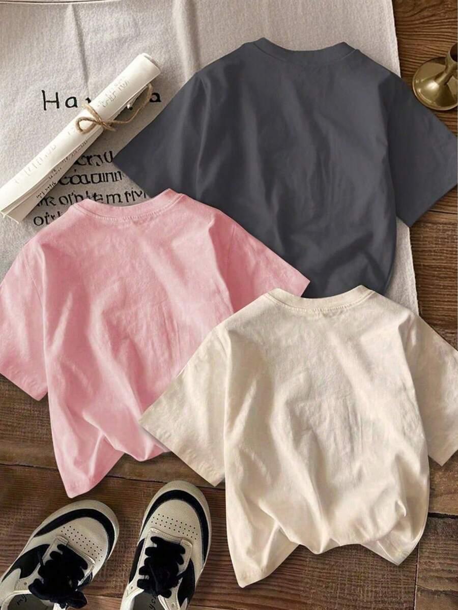 T-SHIRT KRÓTKI RĘKAW PRINT 3-PACK