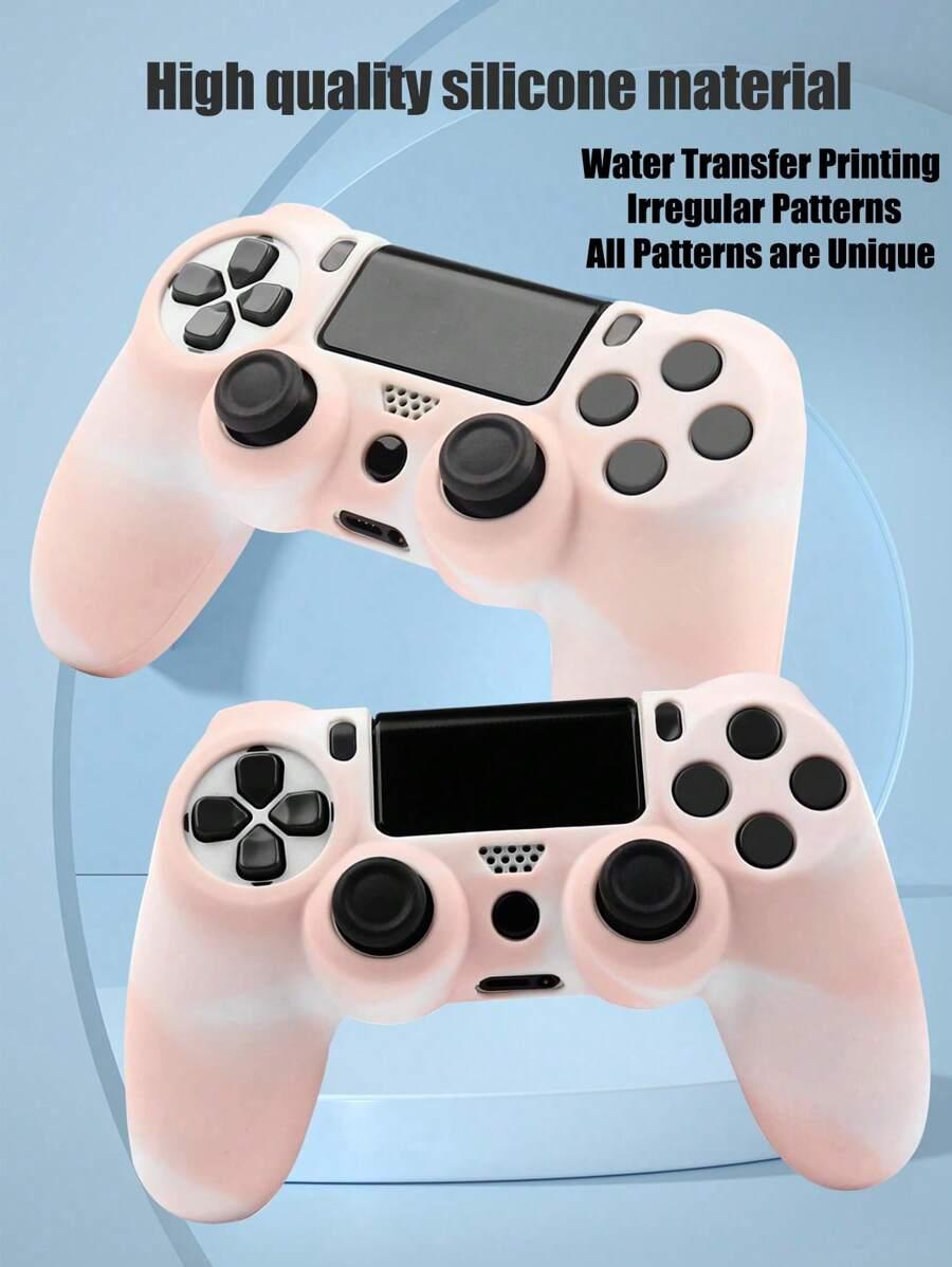 różowe silikonowe etui na pada ps4