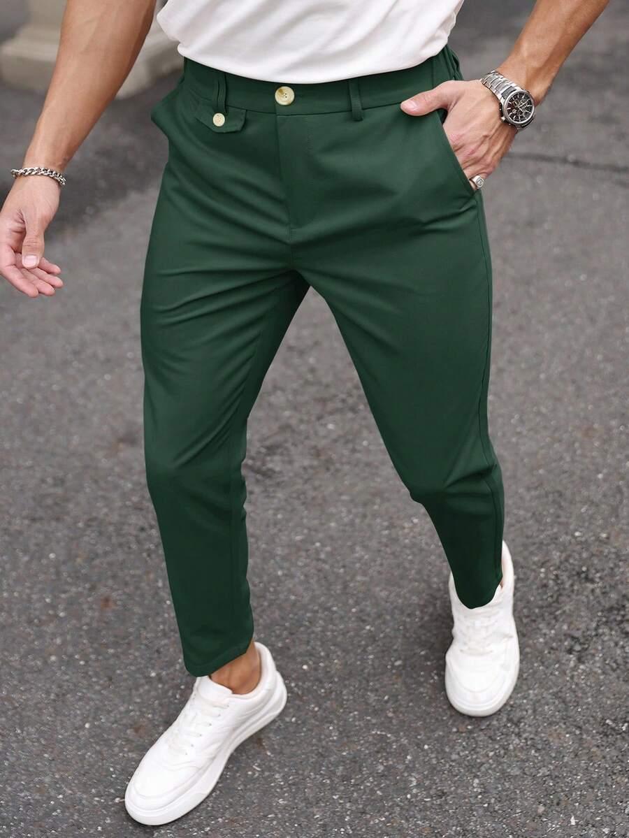 ZIELONE SPODNIE CASUAL