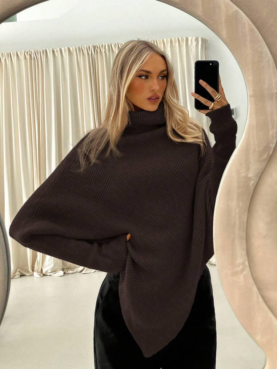 BRĄZOWY SWETER GOLF 