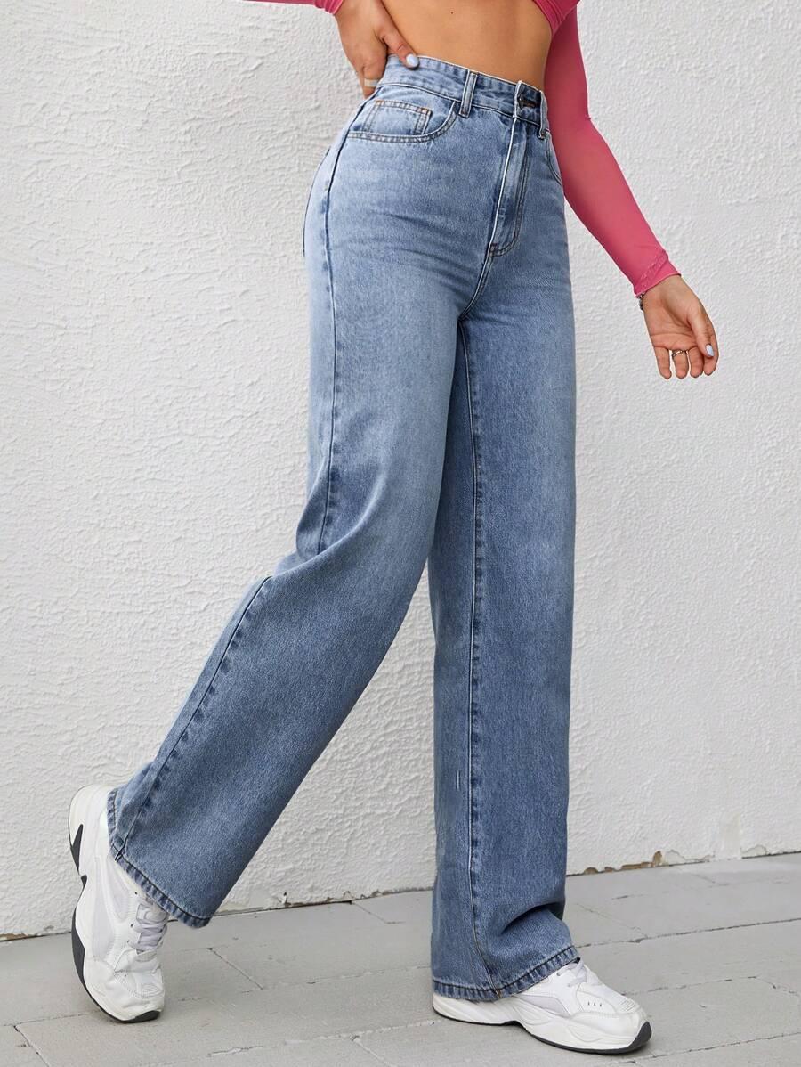 SPODNIE JEANS PROSTA NOGAWKA