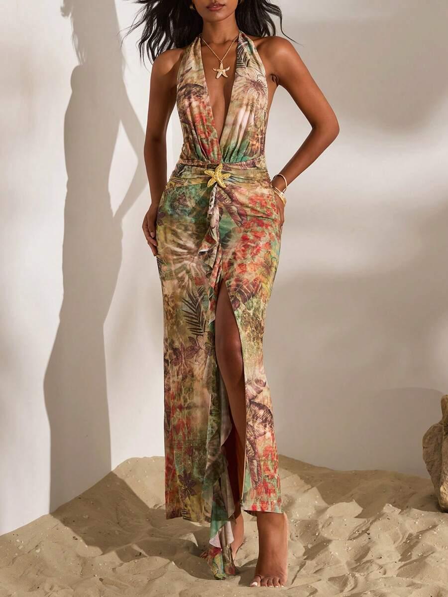maxi sukienka print