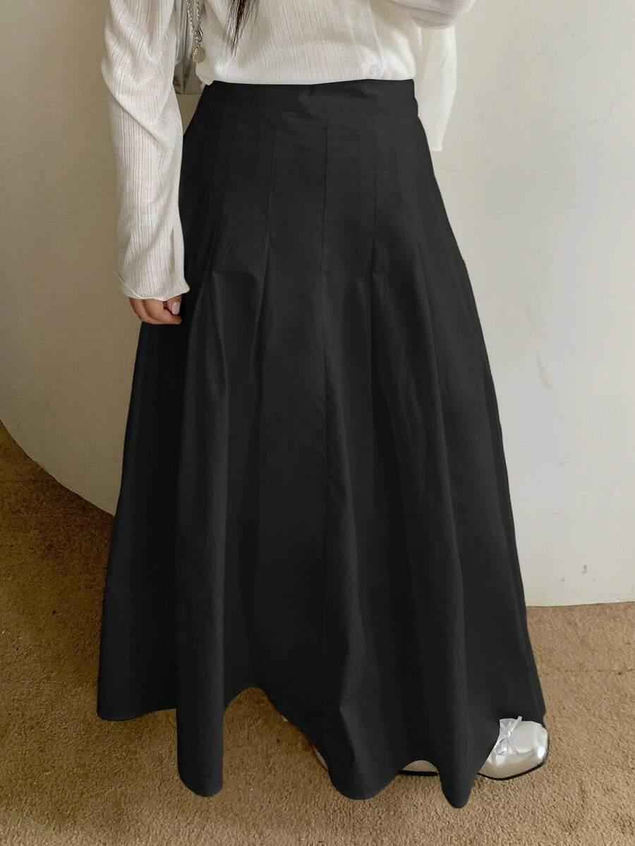 czarna maxi spódnica