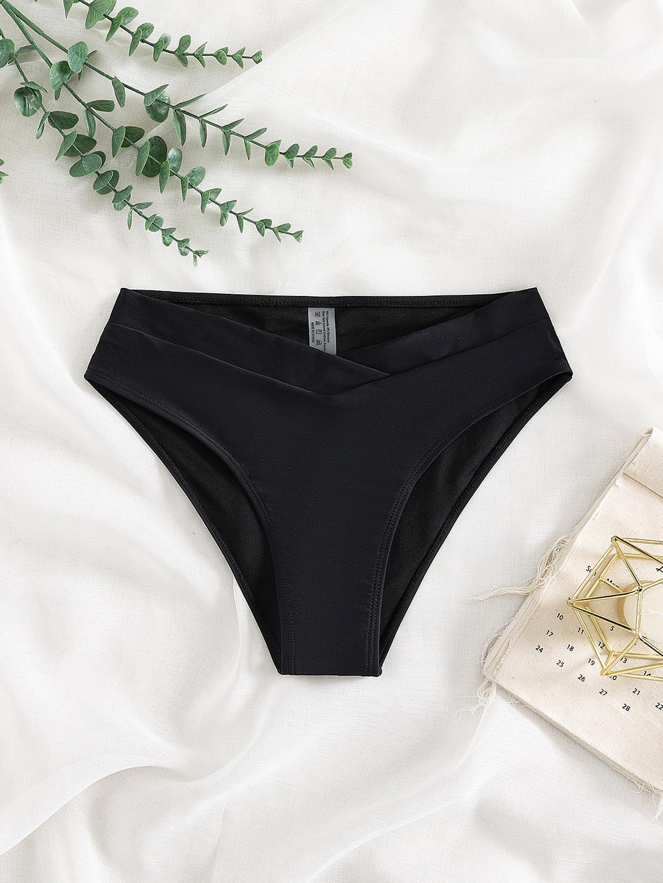 czarny dół od bikini asymetria