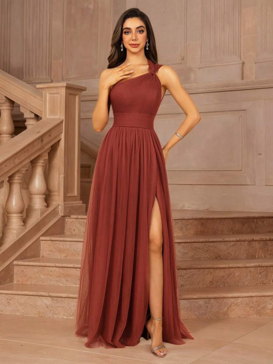 CZERWONA MAXI SUKIENKA