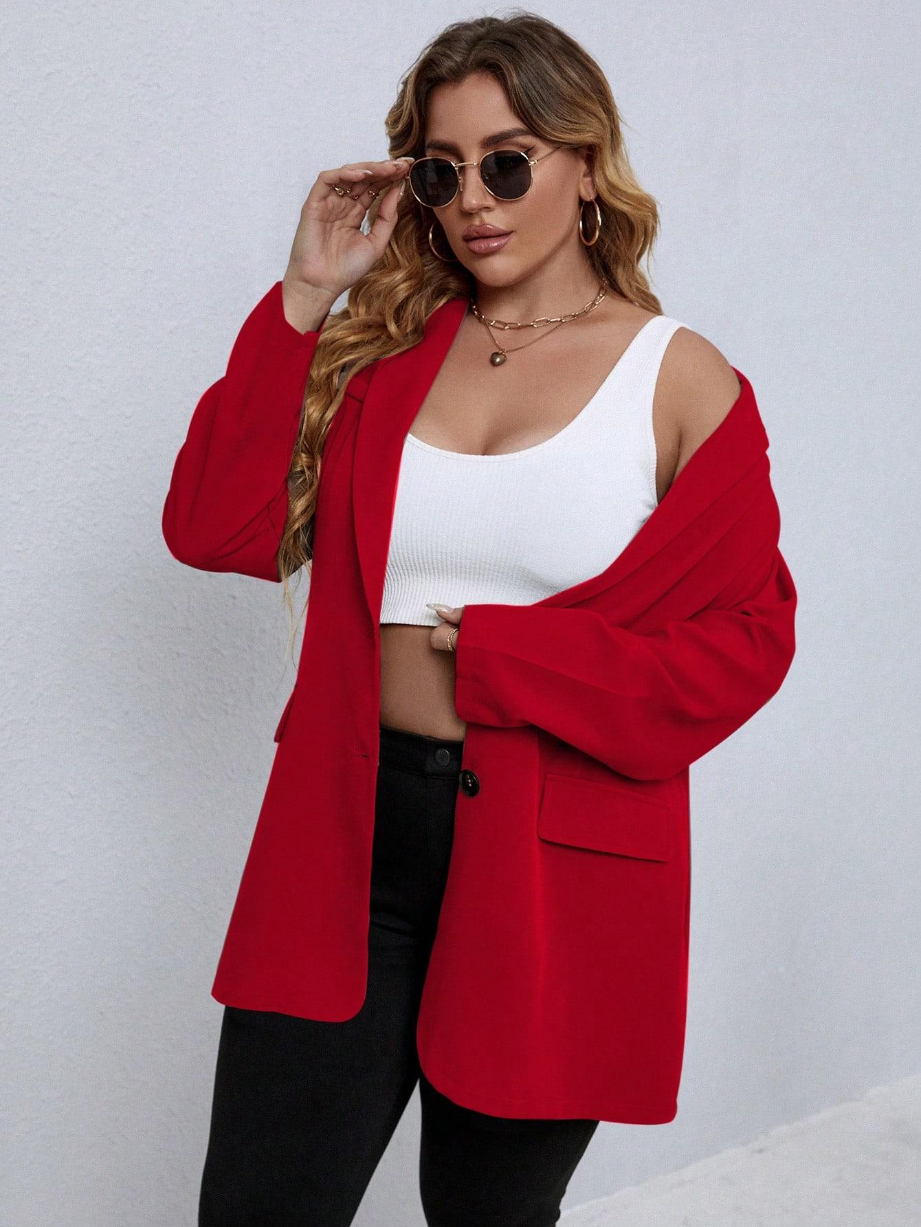 czerwona marynarka casual