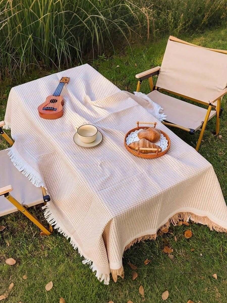 mata plażowa frędzle
