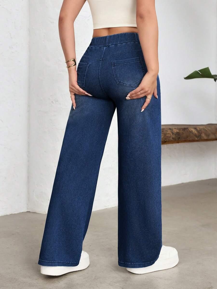 NIEBIESKIE JEANSOWE SPODNIE