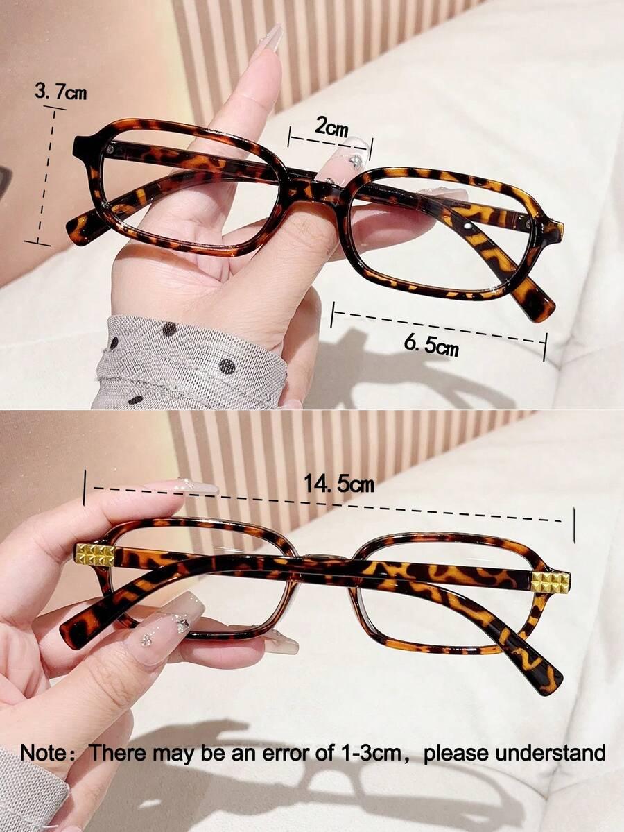 okulary zerówki leopard print