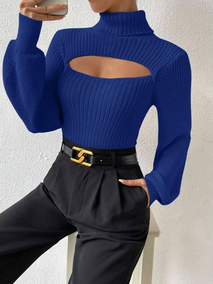 DOPASOWANY SWETER WYCIĘCIE GOLF 