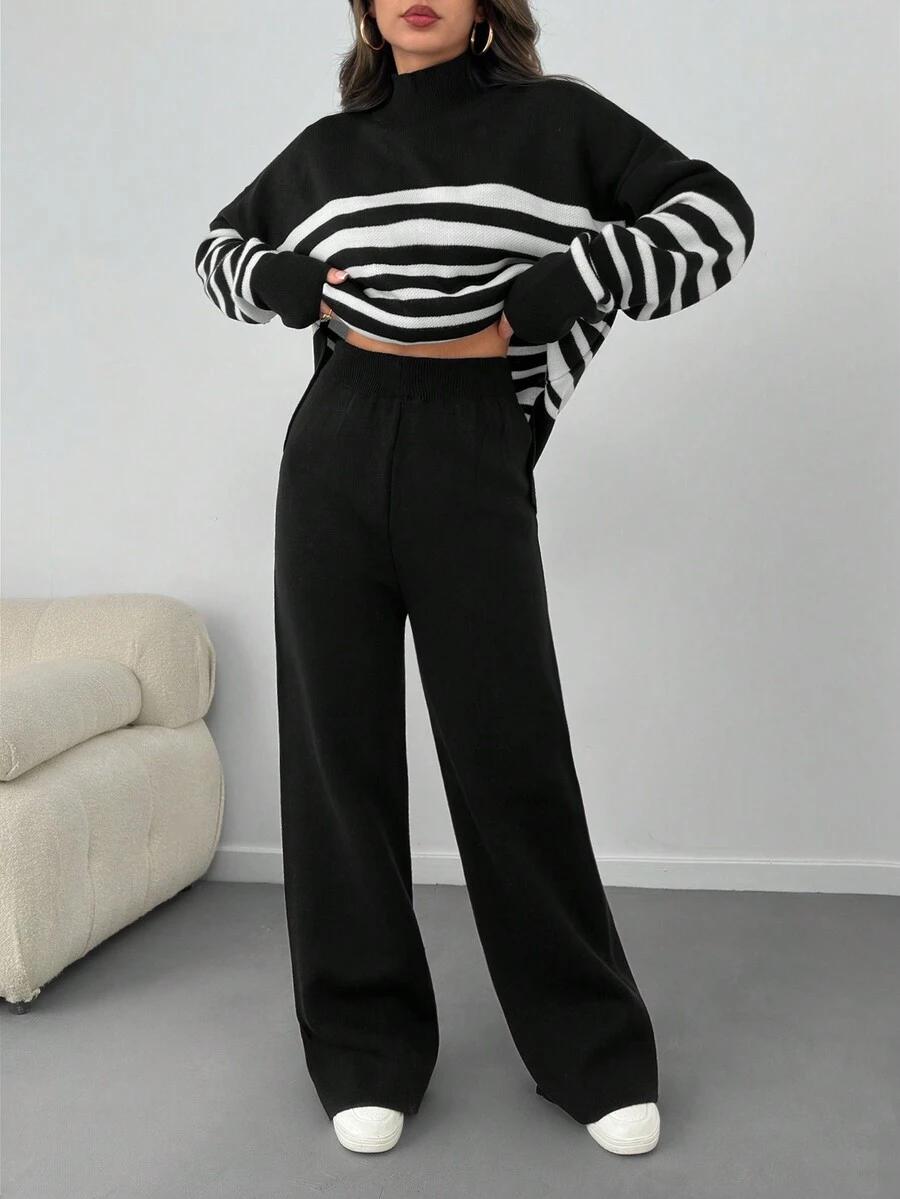 sweter spodnie komplet