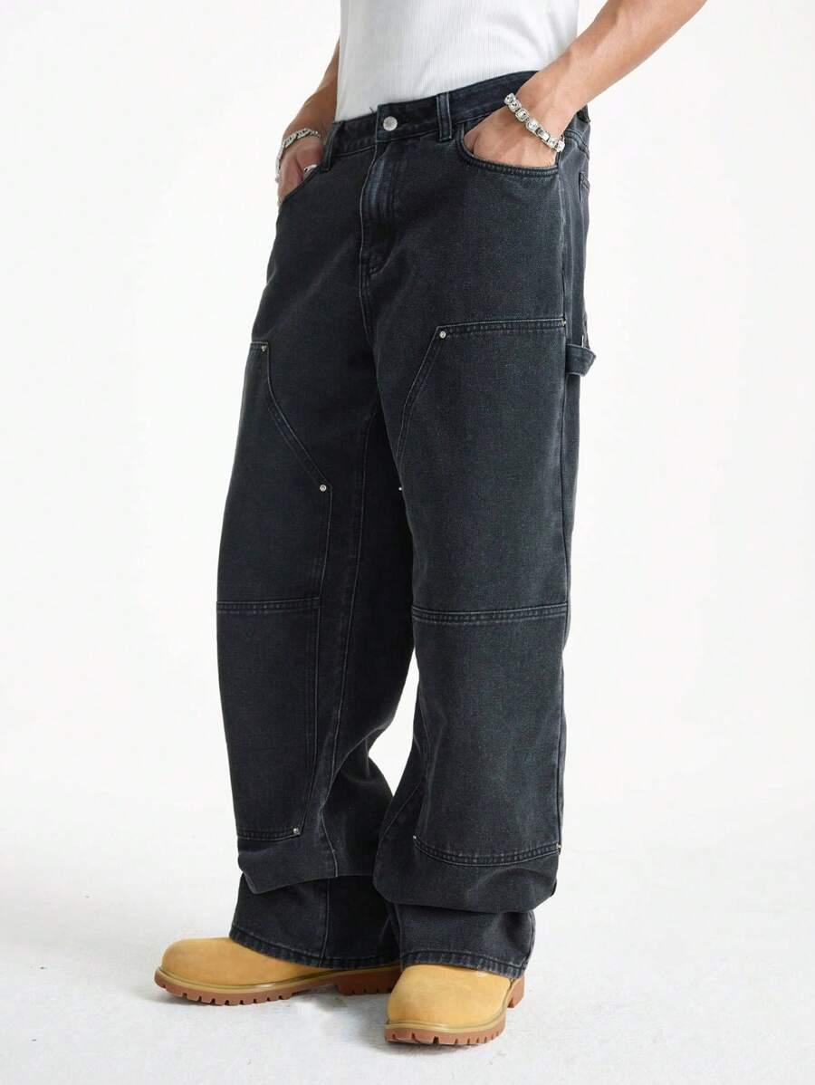 czarne spodnie jeans