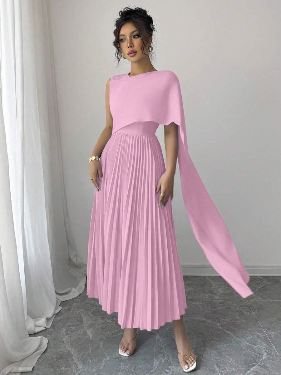plisowana maxi sukienka