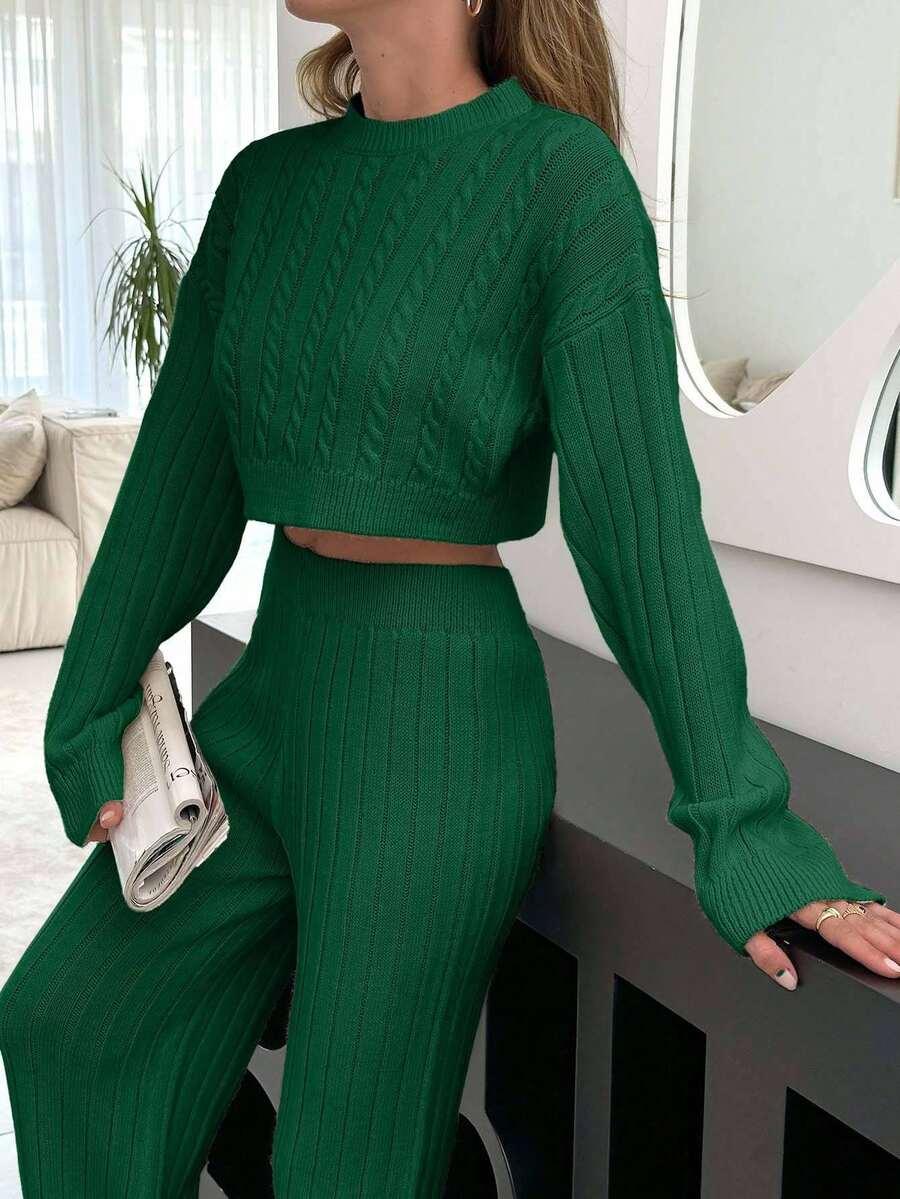 SWETER SPODNIE KOMPLET