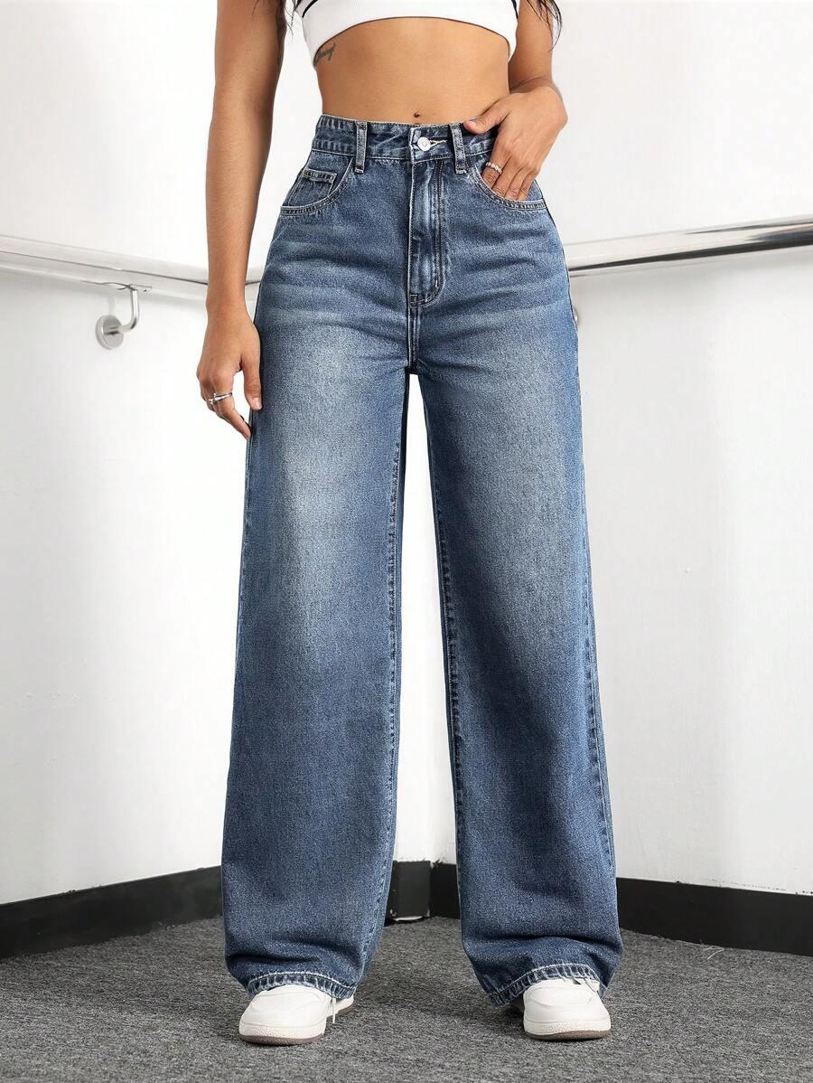 NIEBIESKIE SPODNIE JEANS 
