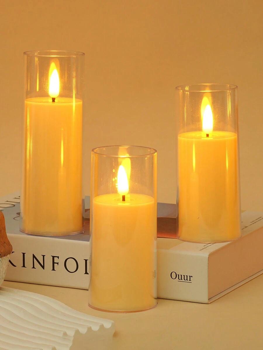 sztuczne świeczki 3-pack