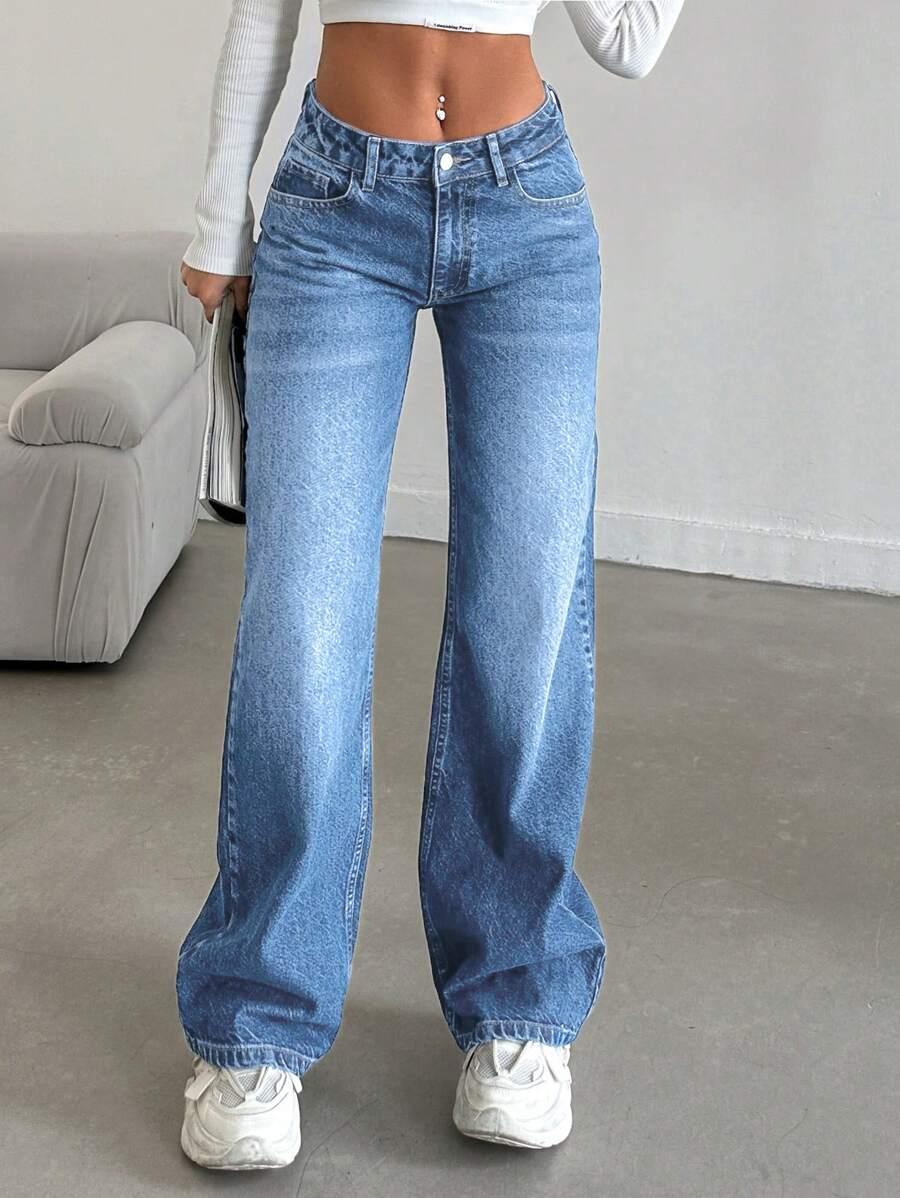 NIEBIESKIE SPODNIE JEANS