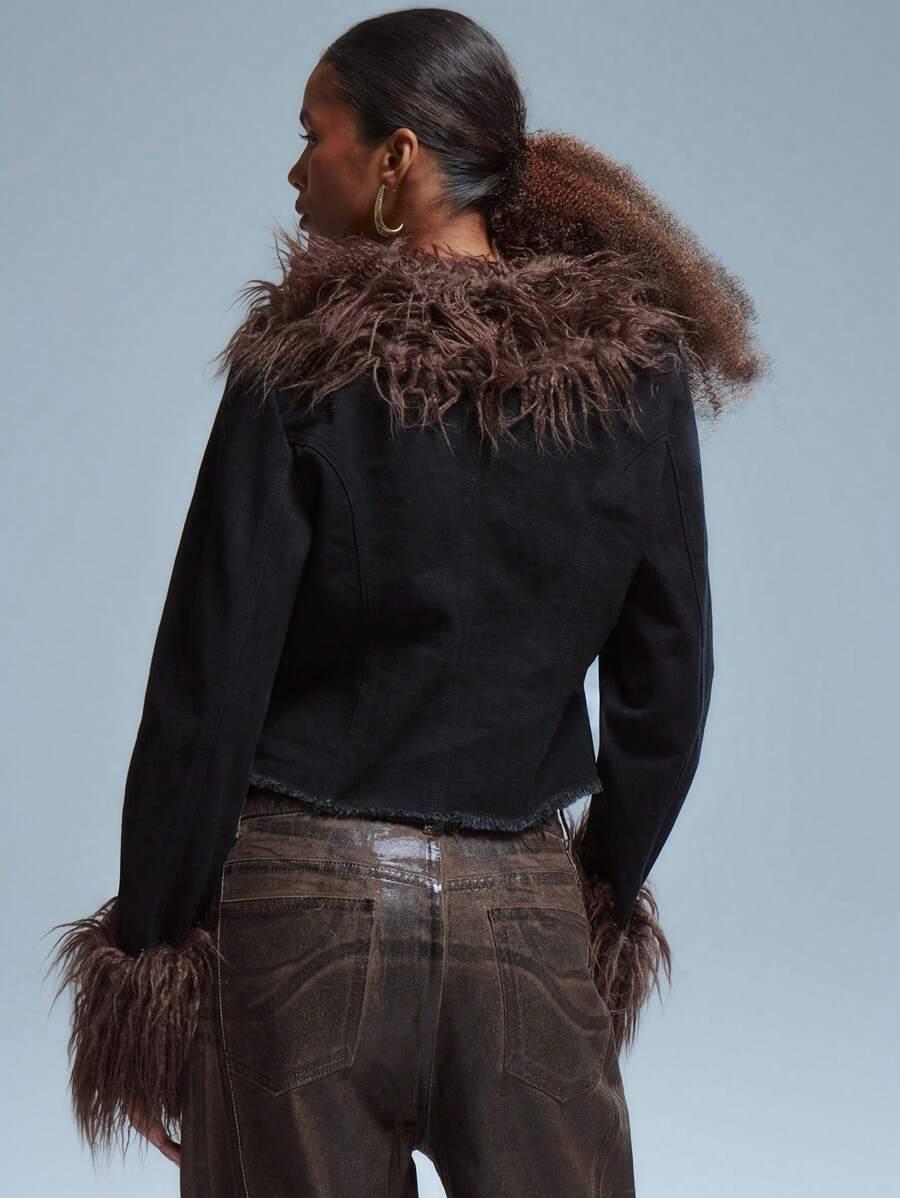 czarna kurtka jeans 