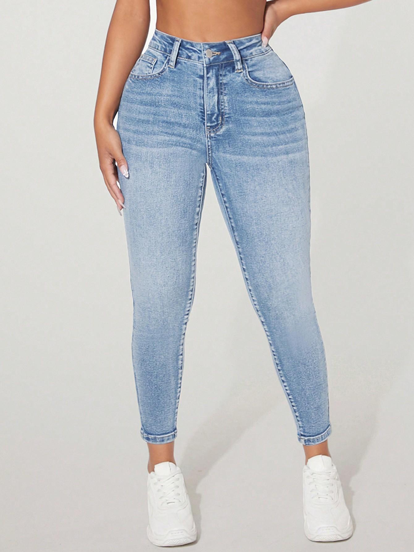 NIEBIESKIE SPODNIE JEANS RURKI