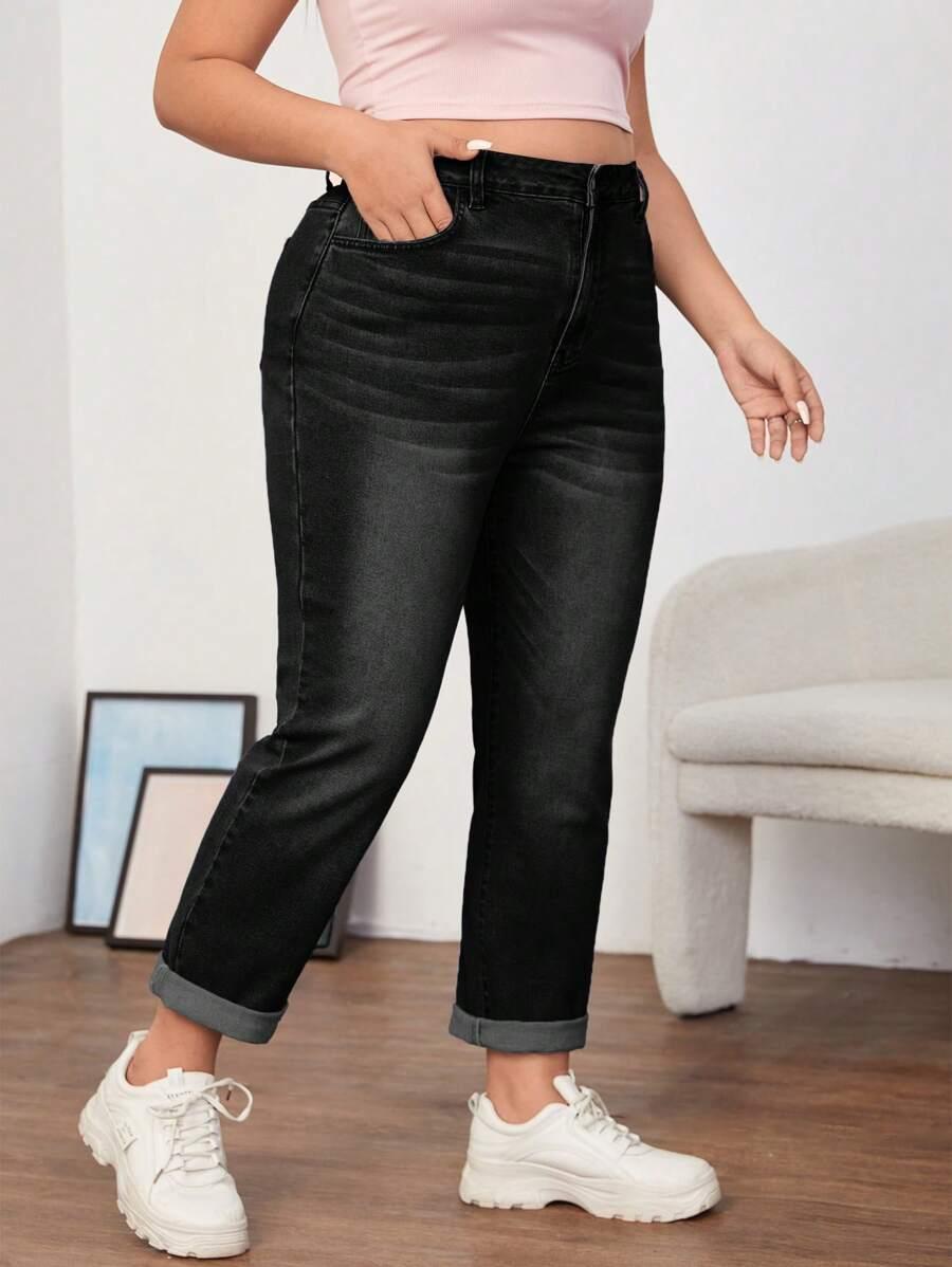 czarne spodnie jeans