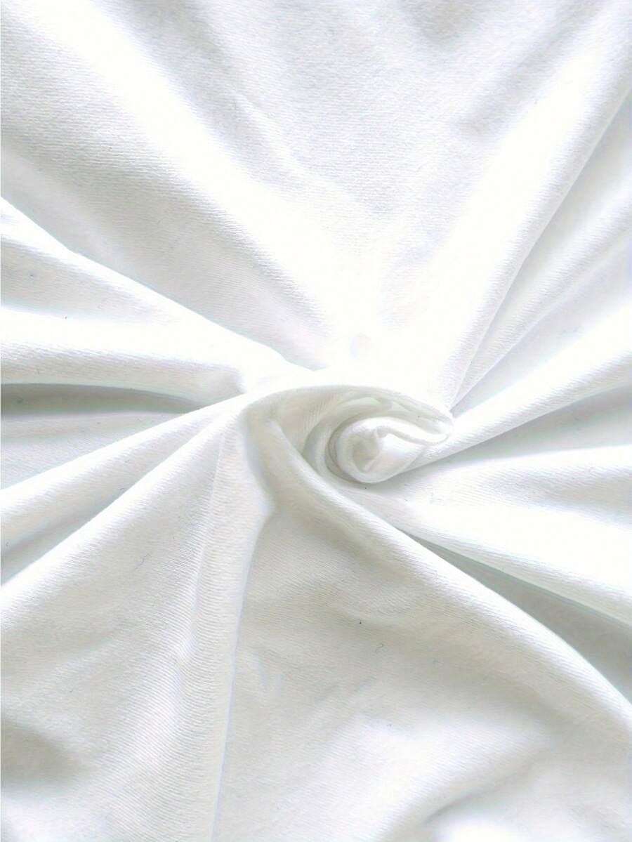 biały t-shirt nadruk serce