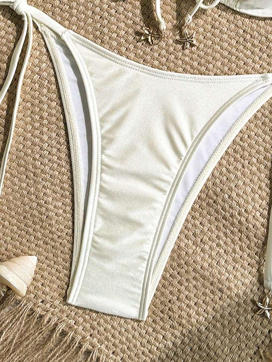 kremowy dół od bikini