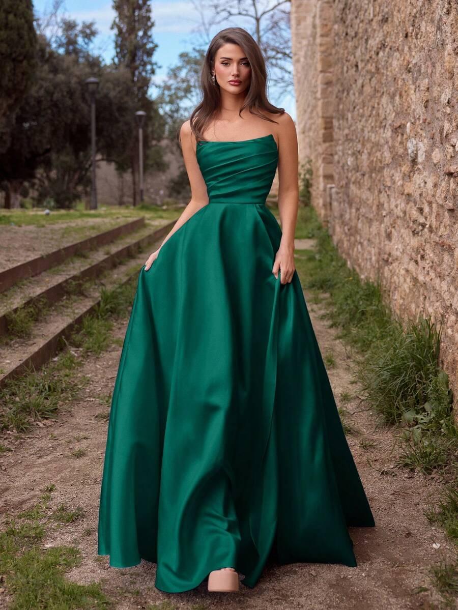 zielona maxi sukienka