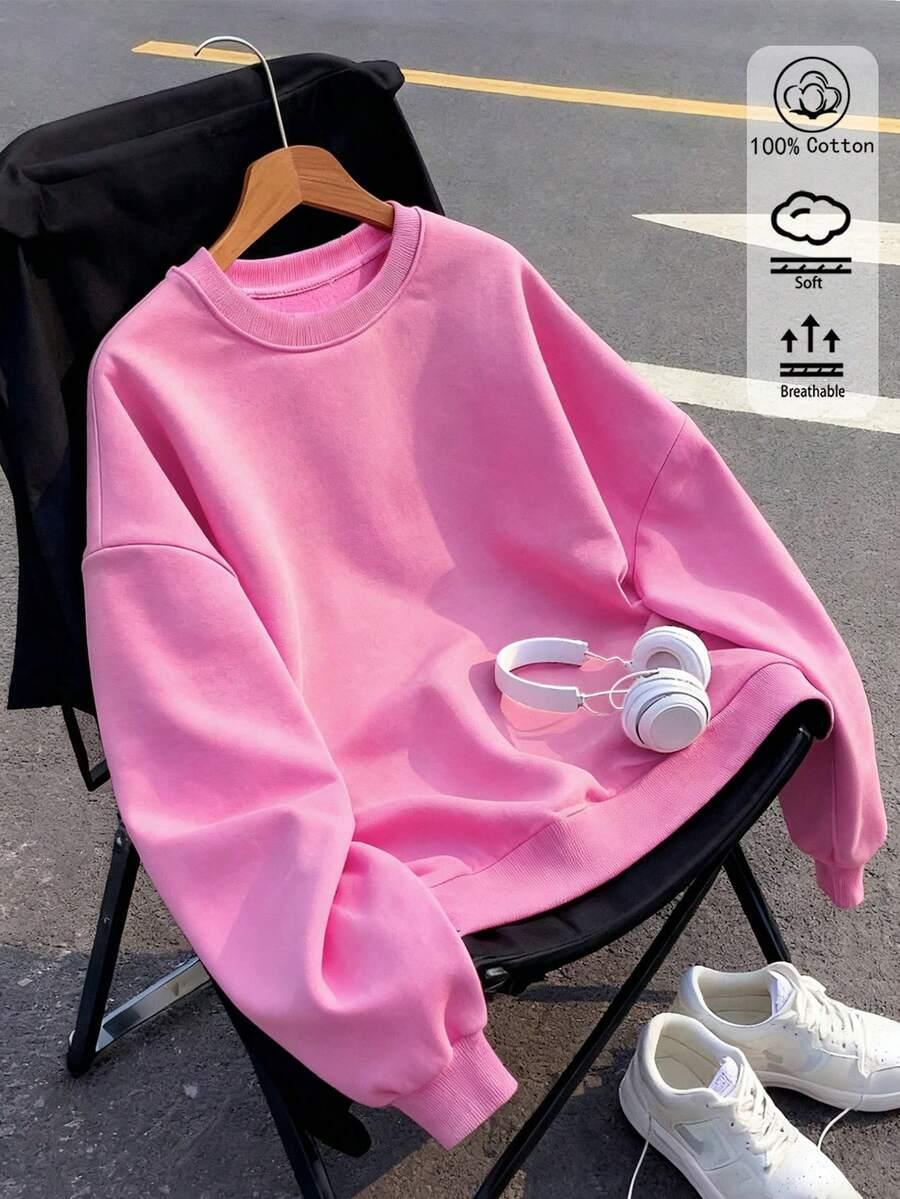 różowa bluza casual