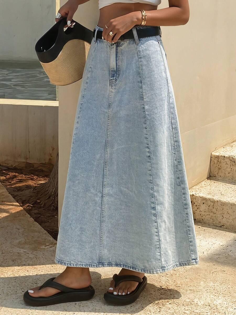 maxi spódnica jeans