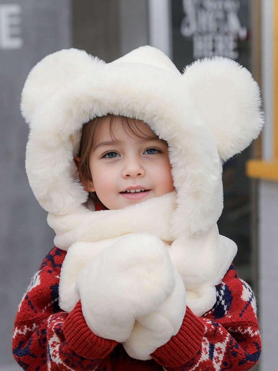 czapka szalik rękawiczki 3w1