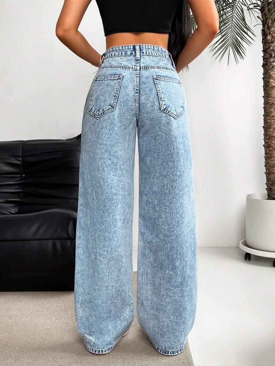 NIEBIESKIE SPODNIE JEANS
