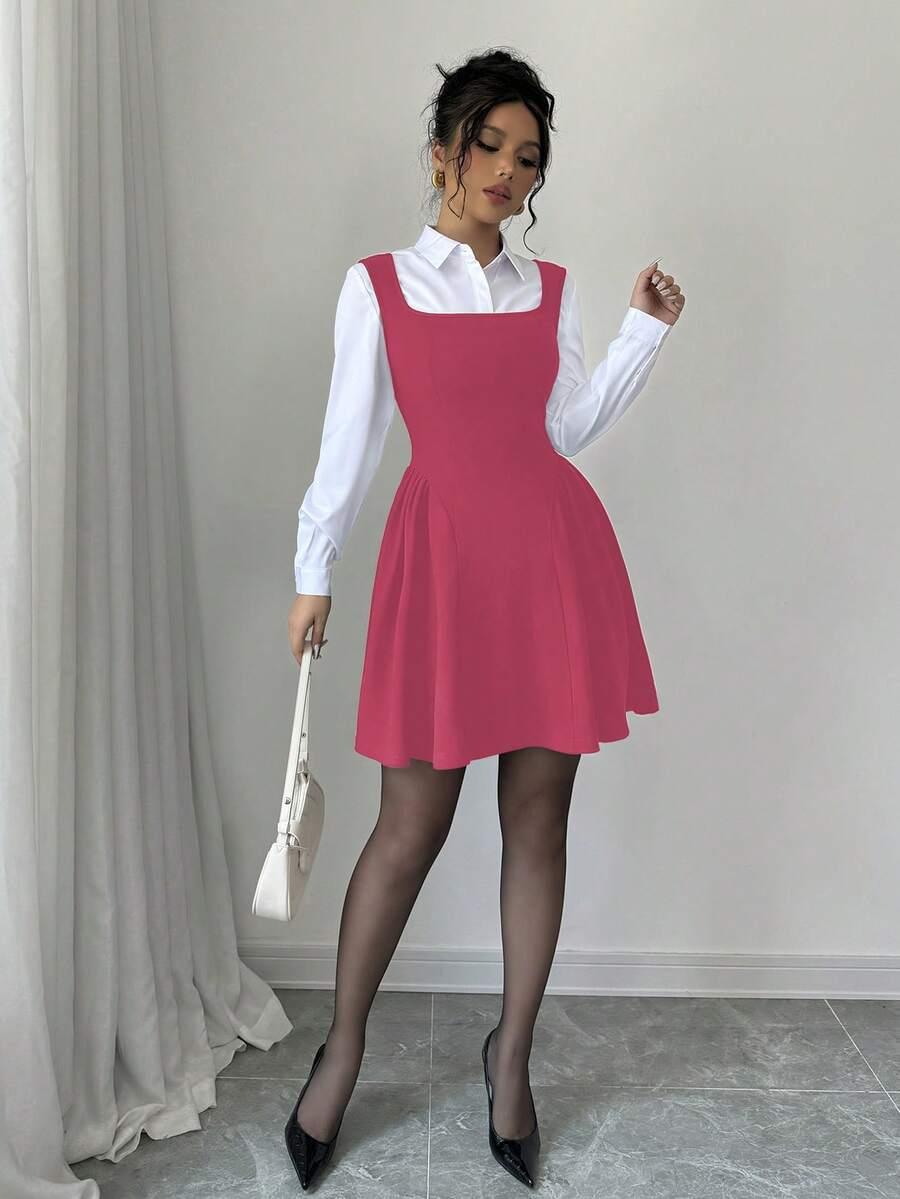 różowa mini sukienka