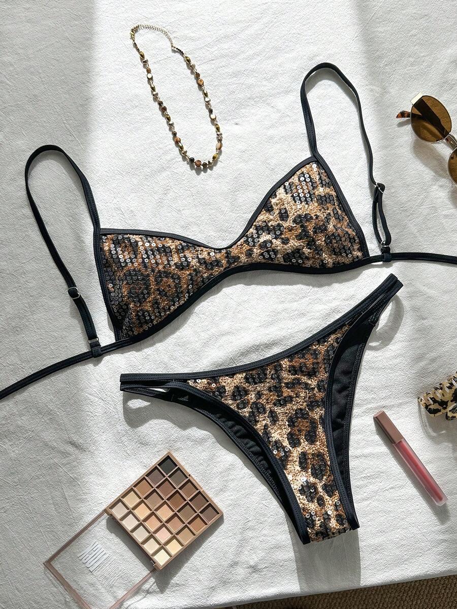 DWUCZĘŚCIOWY STRÓJ KĄPIELOWY ANIMAL PRINT