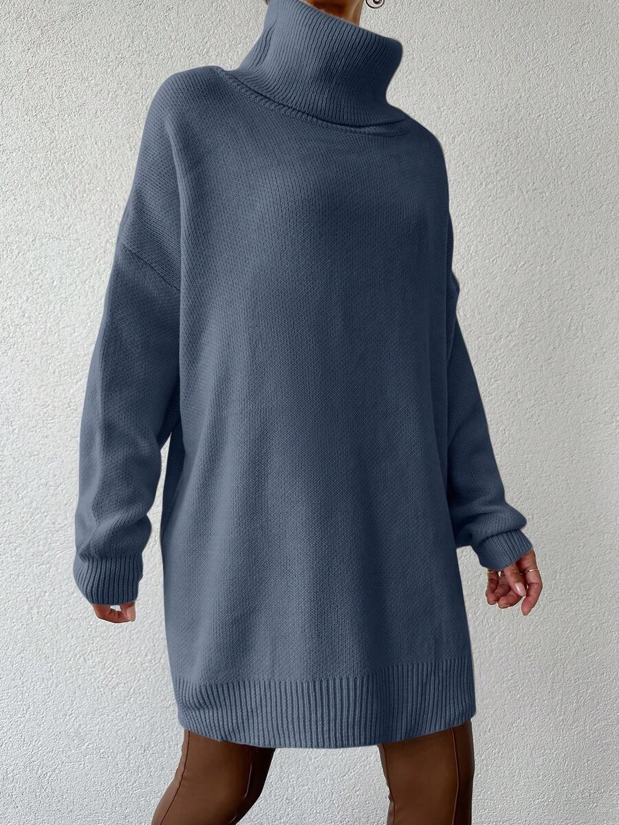 niebieski sweter golf