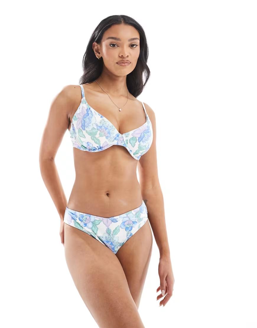 DÓŁ OD BIKINI WZÓR KWIATY
