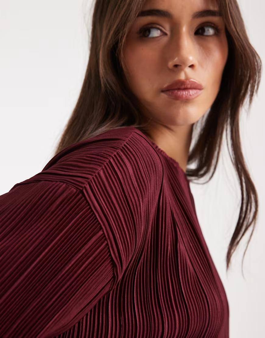 PLISOWANY BORDOWY TOP