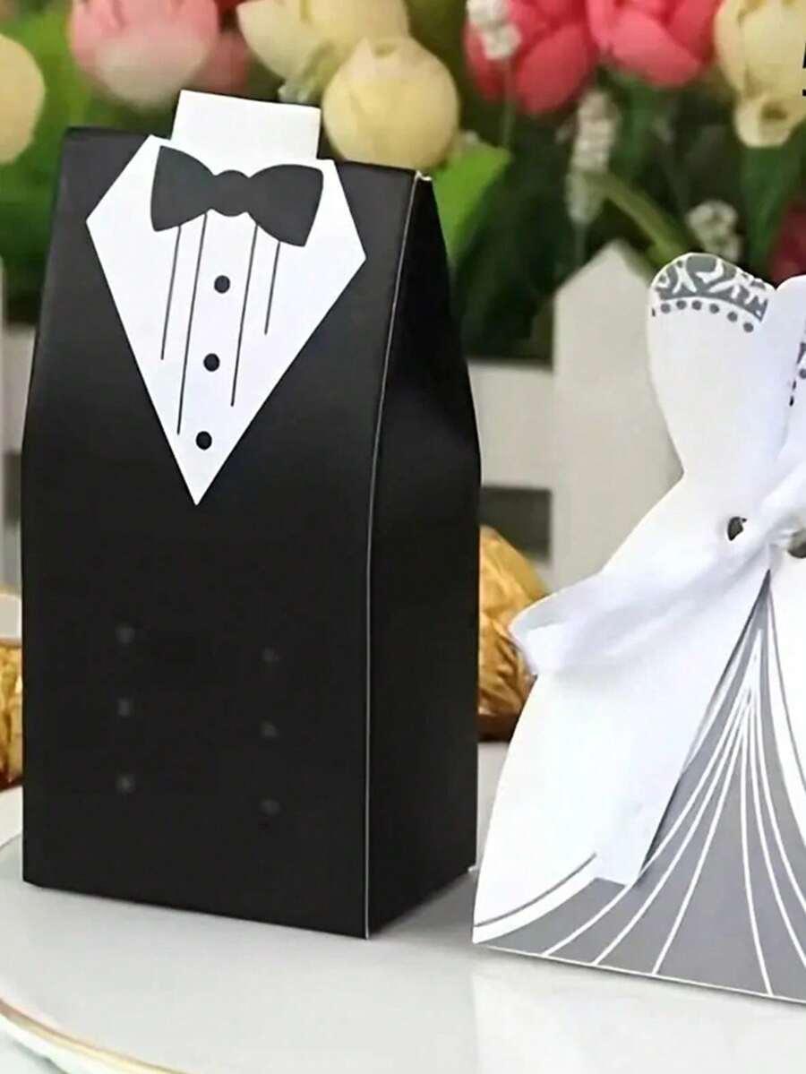 Ozdobne Pudełko na Prezent Upominek Para Młoda 200-pack
