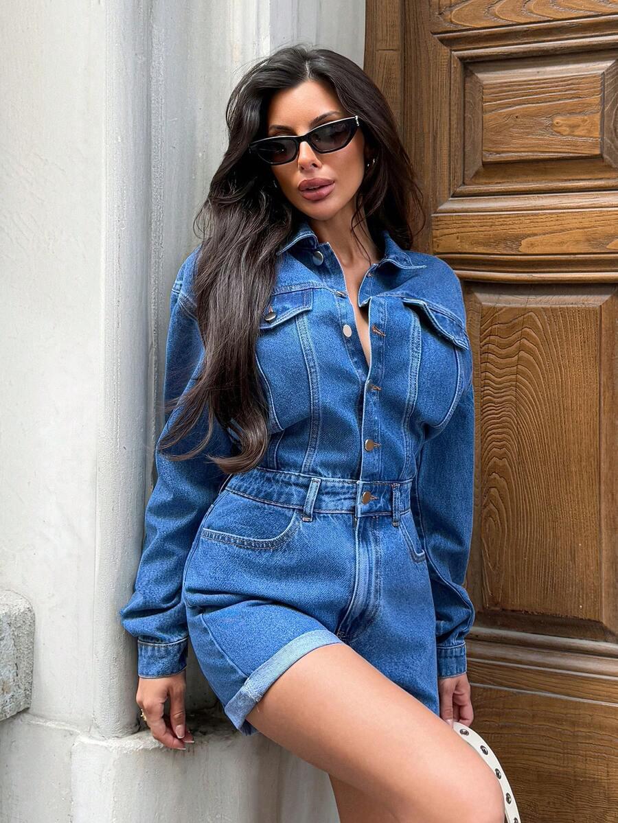 KOMBINEZON JEANS CASUAL