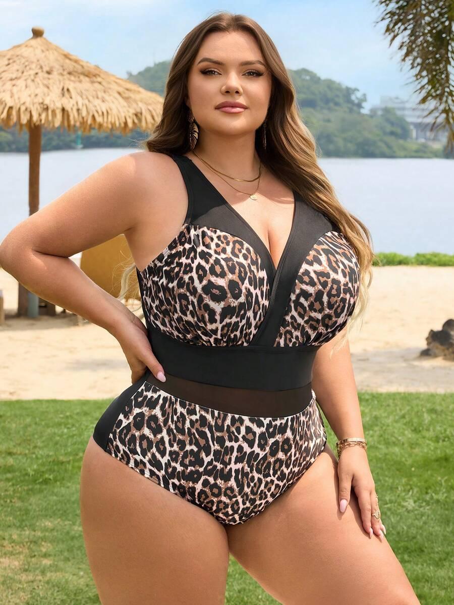 jednoczęściowy strój kąpielowy animal print