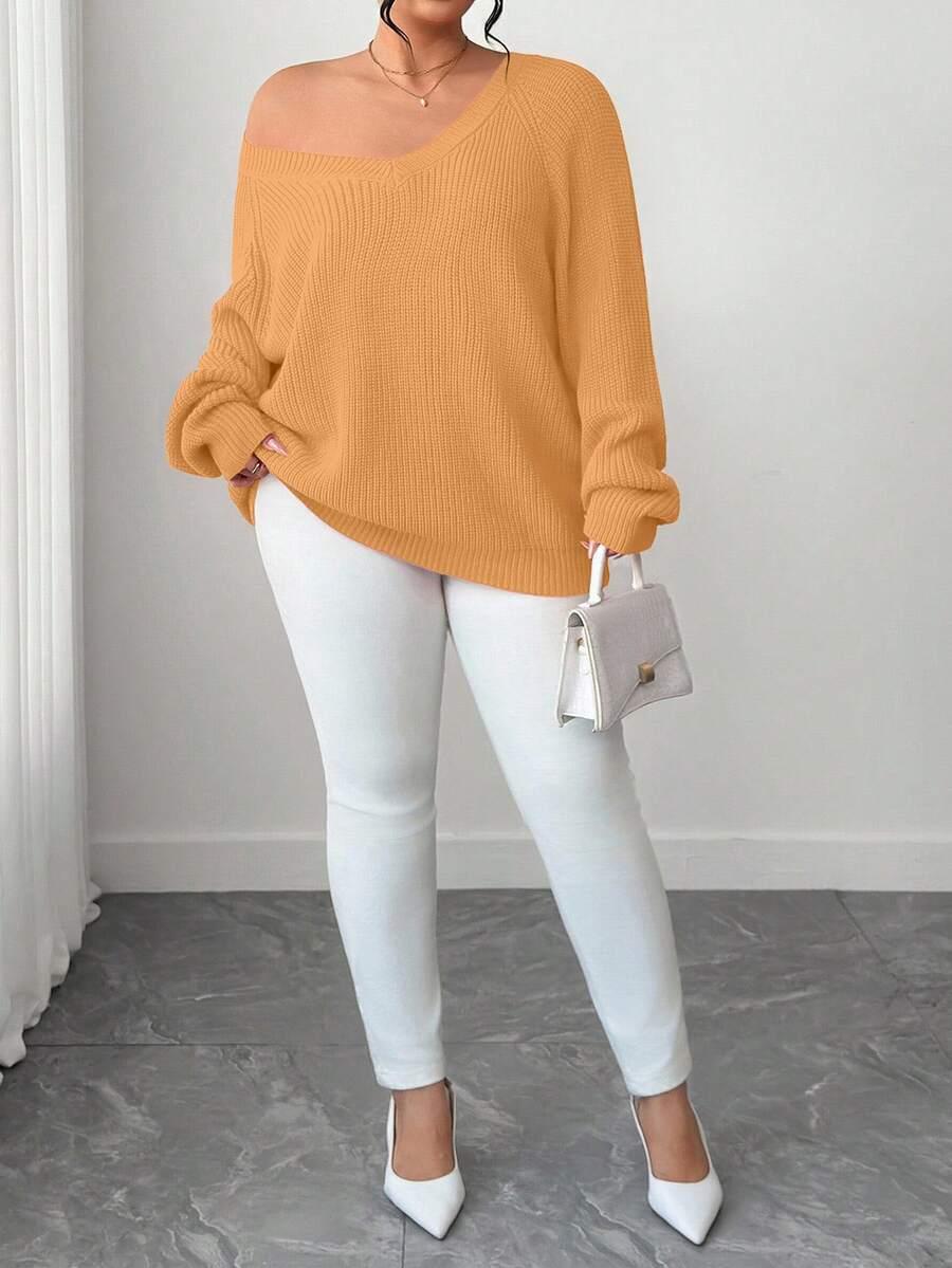 brązowy sweter dzianina 
