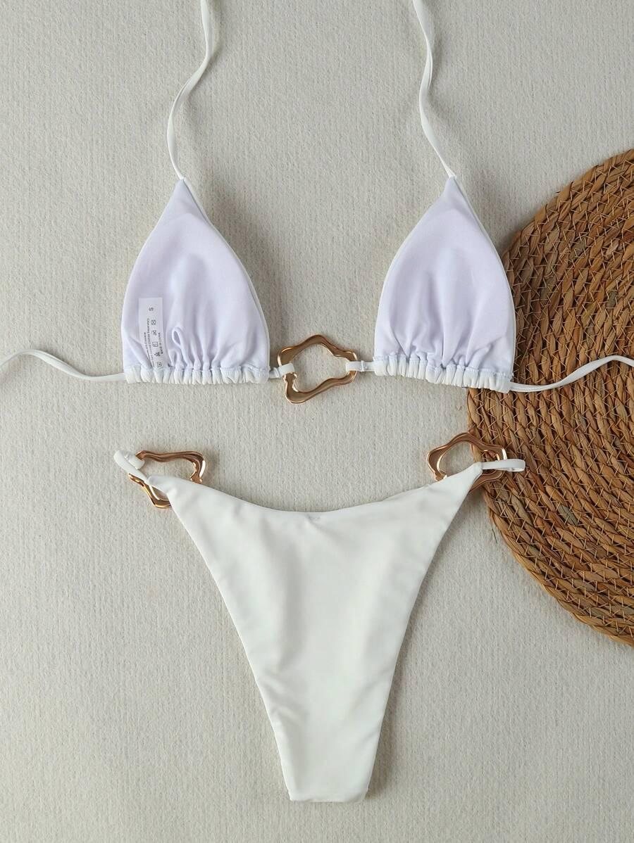 BIAŁA góra od bikini zdobienie