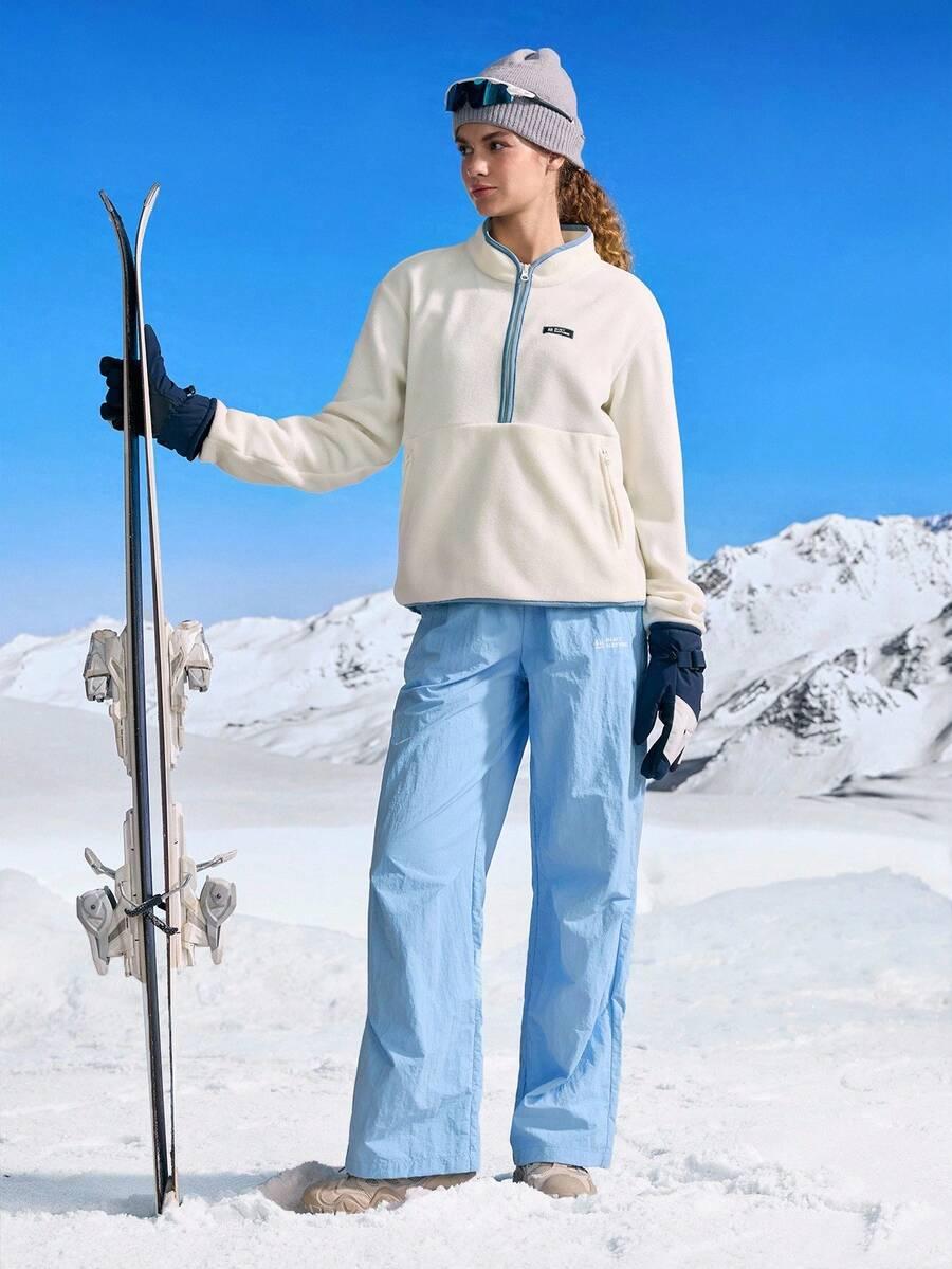 KREMOWA BLUZA POLAR KIESZENIE